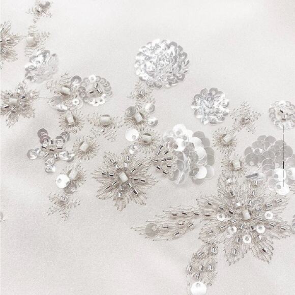 Self-Portrait White Embellished V-neck Maxi Dress UK 6 (US2) - Picture 16 of 16